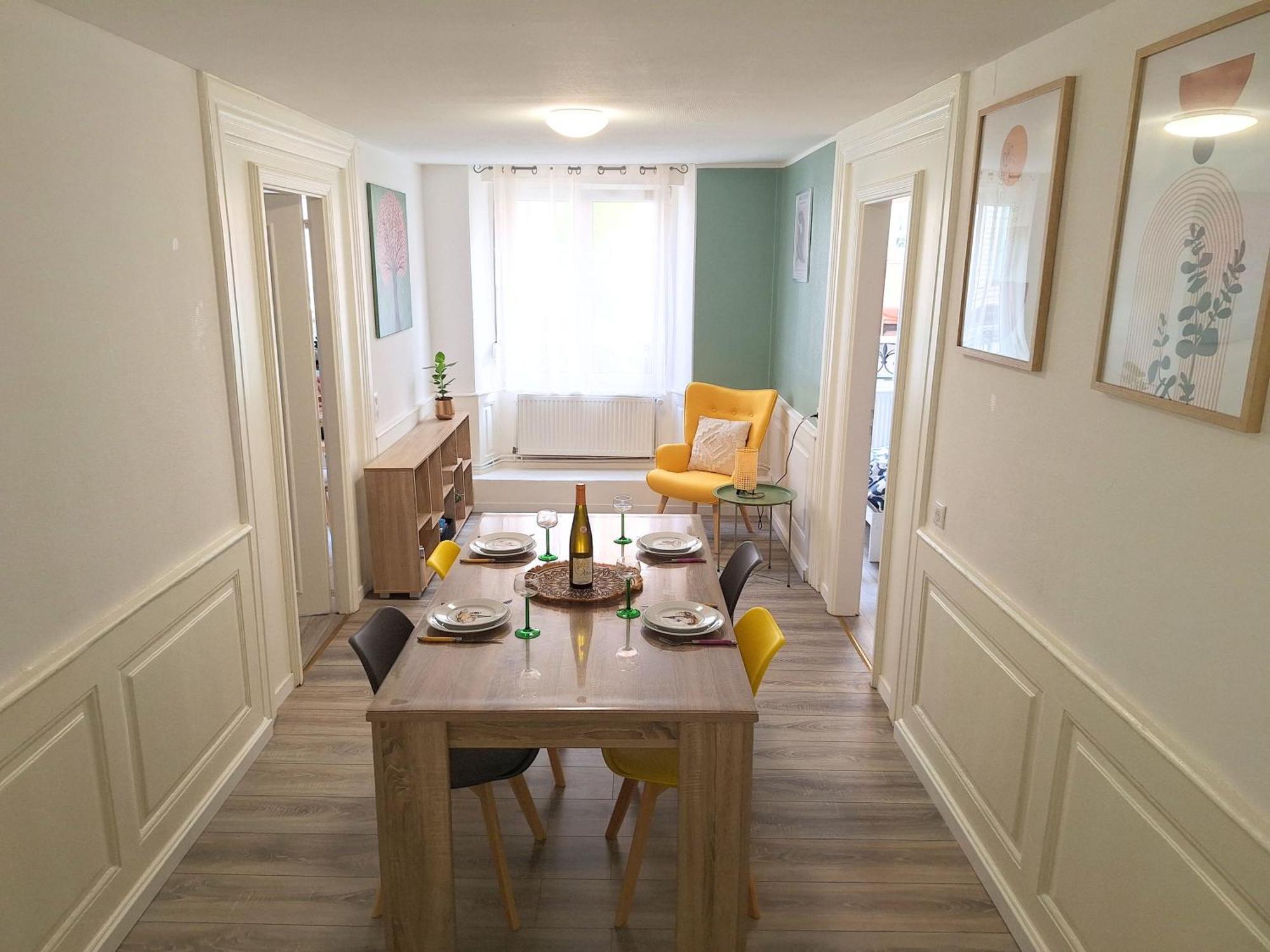 Charmant Et Spacieux Appartement Au Centre Ville - La Boheme Mulhouse Exterior photo